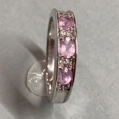 ピンクトパーズ　リング　Silva925 中古品