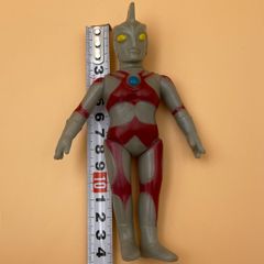 マルサンKK ウルトラマンA ソフビ 人形 フィギュア ウルトラマンエース 円谷プロ ミドルサイズ 約14.5cm 足裏刻印 当時物 昭和 レトロ ヴィンテージ ビンテージ (30-2025-0722-KO-001)