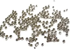 Yullymerry つぶし玉 サンキャッチャー アクセサリー パーツ かしめ玉 カシメ φ2mm 1000個( 銀,  2mm1000個)