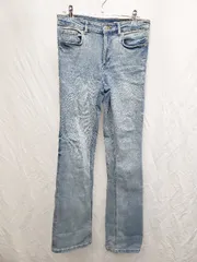 ◇ Θ ZARA ザラ フレア ジーンズ デニム パンツ サイズEUR 38 USA 6 MEX 28 ブルー系 レディース P  【1409090022845】
