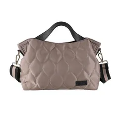 ☆ グレーベージュ/ブラック ☆ LIZDAYS キルティングナイロンショルダーバッグ トートバッグ レディース キルティング ショルダーバッグ ハンドバッグ 鞄 かばん バッグ バック 斜めがけ 大人 軽い 軽量 通勤 通学 おしゃれ きれいめ 肩掛け