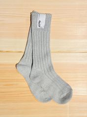 【新品・未使用】decka-Quality socks- グレー21.5-24.5㎝×2足