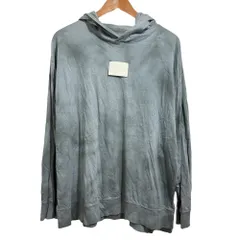 美品 22SS MM6 Maison Margiela エムエムシックス タイダイ プルオーバー パーカー M グレー レディース 古着 中古 USED