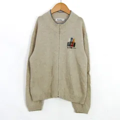 ファミリア レア ブルゾン ジャケット アウター ニット セーター キッズ 男の子用 130サイズ ベージュ×青×オレンジ Familiar 【中古】