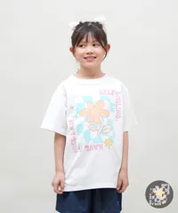 【ムラスポ公式】新品 RUSTY ラスティ 半袖 Tシャツ キッズ ジュニア 子供 女の子 フロントプリント フラワー お花 965503