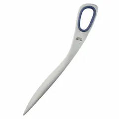 プラス ステンレスペーパーナイフ レターオープナー シルバー×ブルー Sｶﾞﾀ （1点）