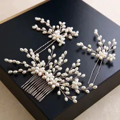 結婚式　パーティ　パール　３点セット　披露宴　アレンジ　ガーデン　ビンテージ