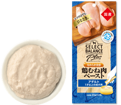 セレクトバランス Plus なめらか食感 鶏むね肉ペースト  アダルト/1才以上の成犬用 20g×4本入