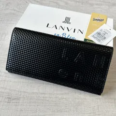 【新品】LANVIN en Bleu かぶせ 長財布 ディジョン 牛革 ランバンオンブルー 定価¥20900のサムネイル