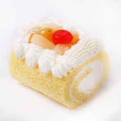 犬用ケーキ ロールケーキ(６種のフルーツ)【北海道産牛乳と米粉使用】誕生日お祝い