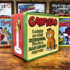 Garfield VINTAGE LUNCH BOX ガーフィールド ランチボックス お弁当箱 収納ボックス アメリカン雑貨
