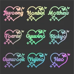 ペンライトステッカー デザイン ユウシ nctwish 草鈍器 ペンライト ステッカー - メルカリ