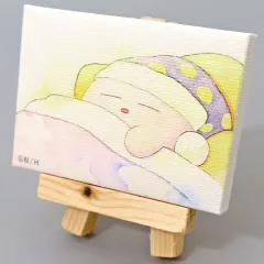 【中古】キャンバスボード・キャンバスアート カービィ(睡眠) 「いつでもカービィ トレーディングミニキャンバス＆イーゼルセット」
