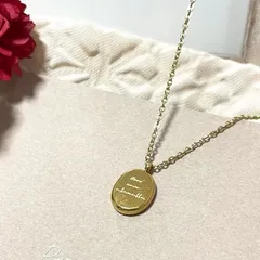 18 Kゴールドメッキ チェーンネックレス 大人 シンプル