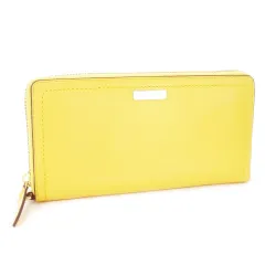 コールハーン COLE HAAN 長財布 ロングウォレット ラウンドファスナー 小銭入れあり レザー 革 ロゴ 黄 イエロー /CK22 ■GY18のサムネイル