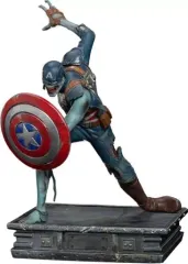 【中古】フィギュア ゾンビ・キャプテン・アメリカ 「ホワット・イフ...?」 アートスケール 1/10 スタチュー