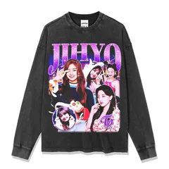 24時間以内発送☺︎ TWICE ジヒョ　Tシャツ　Ｍサイズ ジヒョ ユニセックス シャツ、ジヒョ グラフィック T シャツ