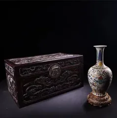 花瓶　漆彩陶器　下川真紀朗 花瓶 漆彩陶器 下川真紀朗 美術品・アンティーク・コレクション