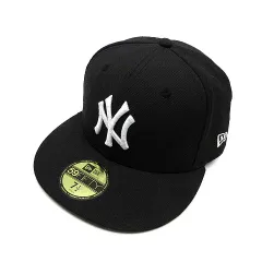 ニューエラ NEW ERA 59FIFTY アンダーバイザー ニューヨークヤンキース キャップ 帽子 ウール レインボー 刺繍 ブラック 黒 7 1/2 59.6cm