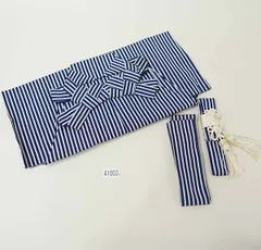 五歳 袴 角帯 懐剣 3点セット 縞袴 男児 男の子 紺×グレー 七五三 五才 5才 5歳 NO41003