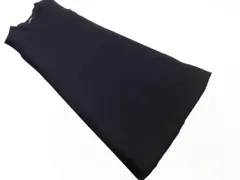 green label relaxing グリーンレーベルリラクシング ユナイテッドアローズ ノースリーブ ニット ワンピース 紺 ■◆ レディース