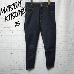 MAISON KITSUNE  ジャパン スリムフィット デニム 25インチ　レディース　ブランド　細身　カジュアル