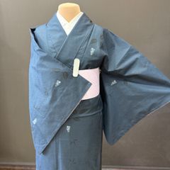 夏物】着物◇ブルーグレー◇ 馬柄◇ - メルカリ