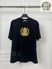 【今日WTO】Burberry BBR 刺繍麦穂柄 Round Neck T-BC53