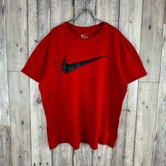 NIKE ナイキ シンプル ロゴT 赤 綿 半袖 Tシャツ TEE XL
