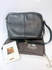 COACH/コーチ　OLD COACH/オールドコーチ　ヴィンテージ　ショルダーバッグ　ブラック　レザー　ゴールド金具　L60-9976　SH065