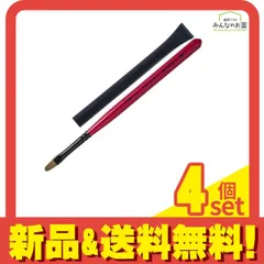 PREGEL SPIRIT(プリジェル スピリッツ) ネイルブラシ オーバルL平筆 OB-L 1本入 4個セット まとめ売り