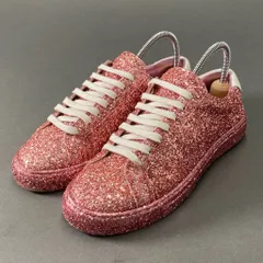 3d21 SAINT LAURENT サンローラン グリッター スニーカー 36 ピンク スパンコール ラメ シューズ イタリア製のサムネイル