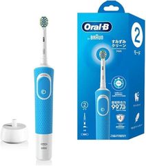 ブラウン 電動歯ブラシ Oral-B オーラルB すみずみクリーン PRO フロス BLUE 1セット