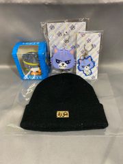 三代目 J Soul Brothers ルーヴくん まとめ　ニット帽（毛玉あり）　キーホルダーなど【中古】