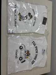最終値下げ！！　＜新品・未使用品＞⭐︎宮古島限定 ミッキーマウス MICKEYMOUSE Tシャツ　⭐︎【ハワイ限定 】モニ　日焼けスヌーピーTシャツ　　Tシャツ２枚セット