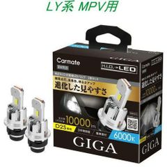 【定形外郵便】カーメイト GIGA LEDヘッドバルブ D10 6000K D2S マツダ LY系 MPV用【BW903】
