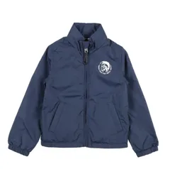 DIESEL キッズ ウインドブレーカー コンパクトジャケット 黒 ネイビーのサムネイル