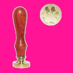 【数量限定】結婚式 セット ヘッド ハンドル 招待状 に プレゼント 手紙 ギフト 全31種類 スタンプ 封蝋 シーリング シーリングワックス (肉球) (ヤルネ) YALNe'
