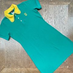 BEAGLE COLLAR POLO DRESS   GREEN