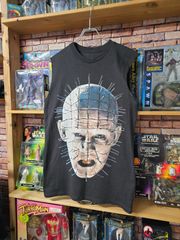 【US古着】Hellraiser Pinhead Sleeveless T-shirt  | ヘルレイザー ピンヘッド ビックプリント ホラームービー タンクトップ ノースリーブ ブラック M~L