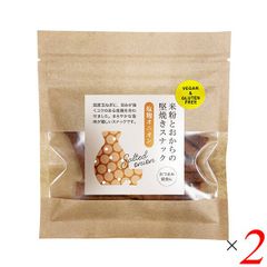 米粉とおから堅焼きスナック 塩麹オニオン 40g 2個セット 茎工房