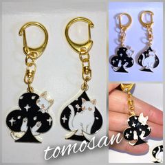 猫ペアキーホルダー