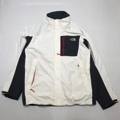 THE NORTH FACE ザ ノースフェイス  HYVENT アウトドアジャケット マウンテンジャケット ナイロンジャケット  マウンテンパーカー  CHINA製 メンズXL ホワイト/ブラック