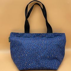 【希少色】Herve Chapelier 925F ナイロン 舟型 ショルダー L/エルベシャプリエ トート バッグ/ヒョウ 総柄/PANTHERE BLEUE パンサー ブルー/フランス製 FRANCE/ 服飾 (75-2025-0611-KO-007)