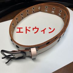 エドウィン　EDWIN ベルト　白　ホワイト