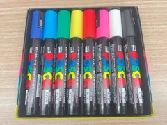 三菱鉛筆　uni 　ポスカ　中字　8色セット　PC5M8C