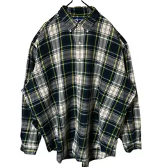 ボタンダウン チェック 2XL ブラック ラルフローレン シャツ メンズ 長袖