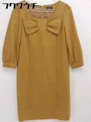 ◇ CROLLA クローラ Aquagirl アクアガール 長袖 膝丈 ワンピース サイズ36 キャメル系 レディース 【中古】 【1105200003833】