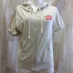 INGNI イング フルジップパーカー M ライトグレー 刺繍