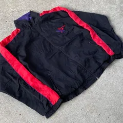 【90's】Reebok track jacket トラックジャケット　ブラック　L リーボック　USA古着　サッカー　ナイロン